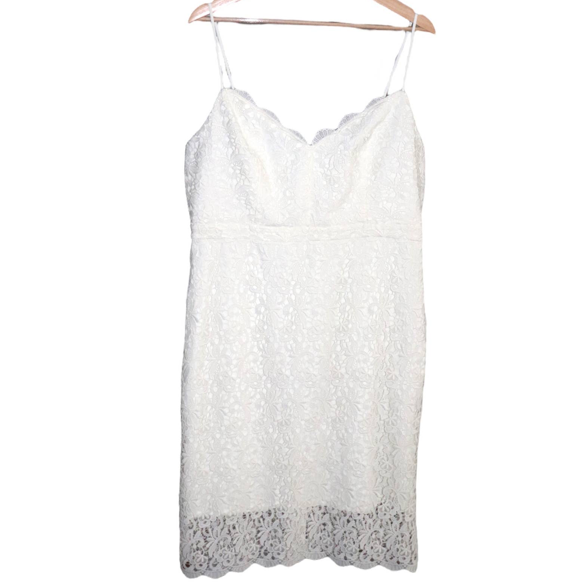 J. Crew Guipure Lace Spagetti Dress Size 16 Style H7373