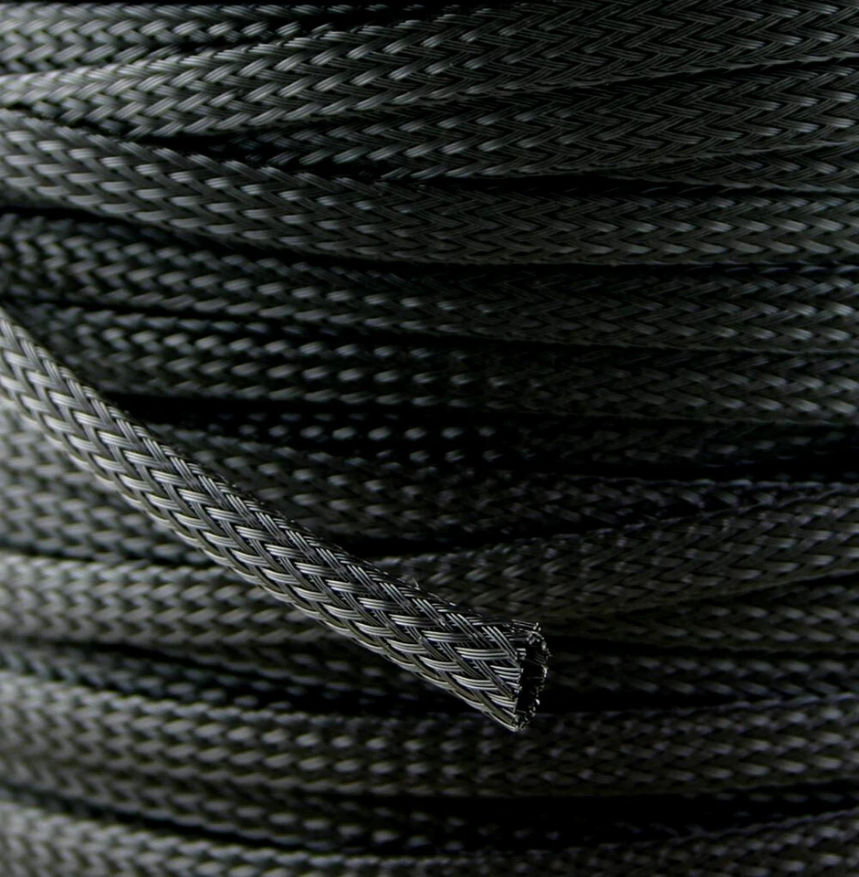 Geflechtschlauch Kabelschutz Gewebeschlauch Isolierschlauch Kabelschlauch PET - Bild 2 von 4