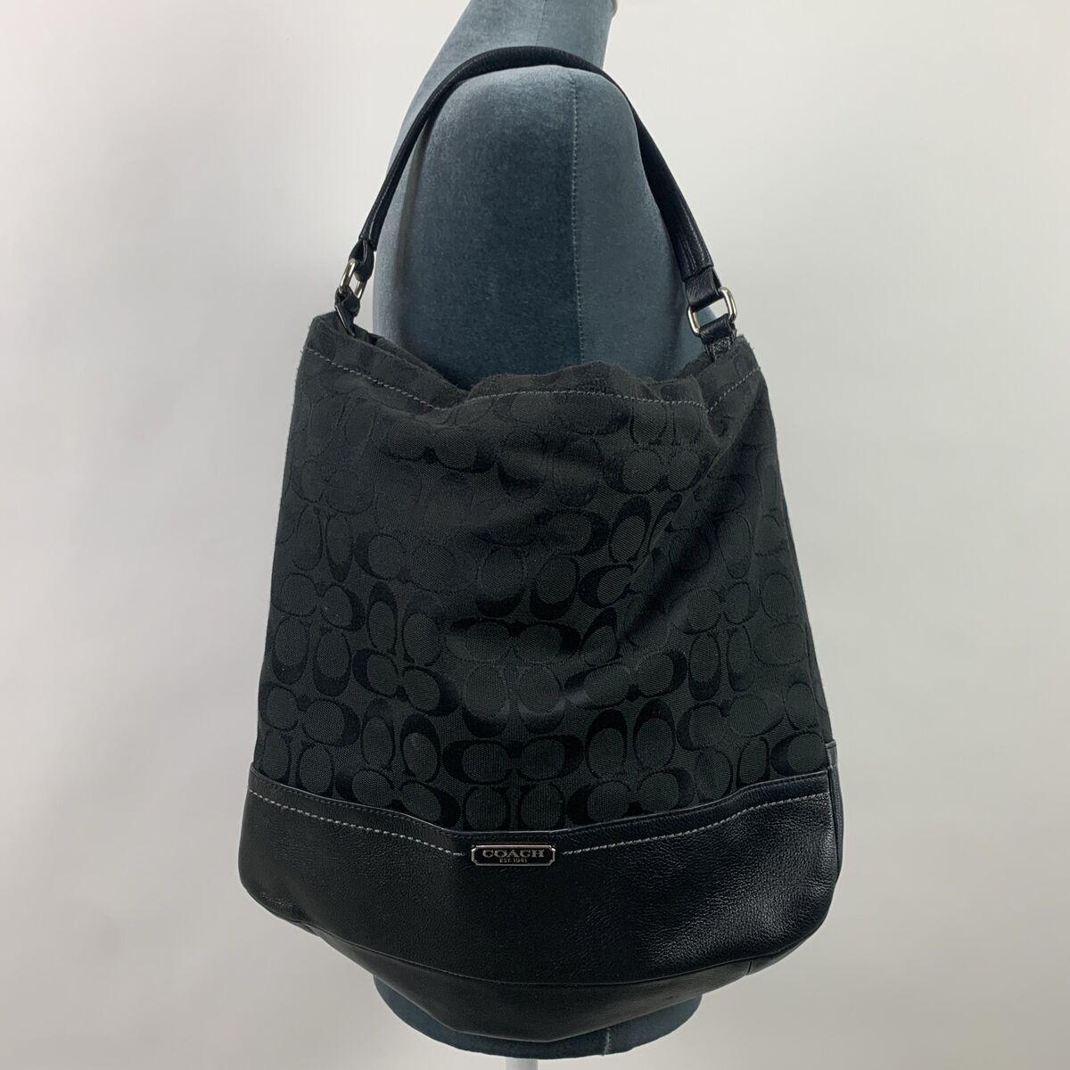 Coach Park Signature Hobo Black Bag G1392-F23279 | eBay Coach Park Signature Hobo Black Bag G1392-F23279 | eBay