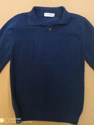 DIESEL Soft Blue Sweater For Boys Size 10
