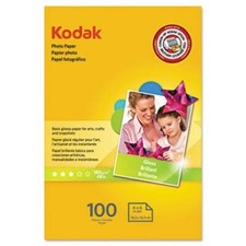 Kodak 1743327 Photo Paper 44 lbs. Glossy 4 x 6 100 Sheets-Pack