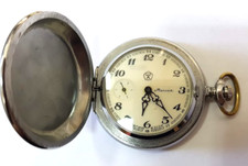 SOVIET RUSSIAN USSR VINTAGE POCKET WATCH MOLNIJA WORKING MECHANICAL RARITY