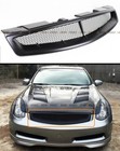 Fits 2003-2007 Infiniti G35 2Dr Coupe V35 Matt Black Jdm Front Mesh Grill Grille (For: Infiniti G35)