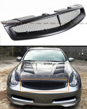 Fits 2003-2007 Infiniti G35 2dr Coupe V35 Matt Black Jdm Front Mesh Grill Grille Fits 2003-2007 Infiniti G35 2dr Coupe V35 Matt Black Jdm Front Mesh Grill Grille