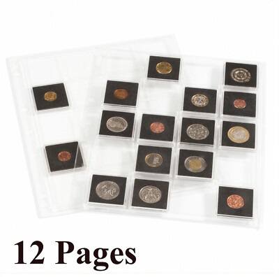 12 Lighthouse Grande Encap Album Pages for 2x2 Coin Snaplock Holder BCW /Quadrum