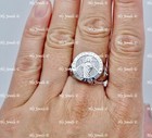 14k solid White gold Saint Jude Thaddeus Pray for us  ring #15167 5.70 grams — photo 2