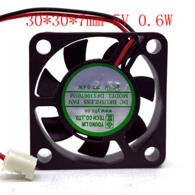 3007 Pi-Fan DFS300705M raspberry pi 5V 2PIN Set-top box Moxibustion Cooling Fan