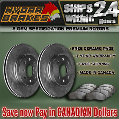 FITS 2015 2016 FORD MUSTANG V6 OE Blank Brake Rotors Ceramic F