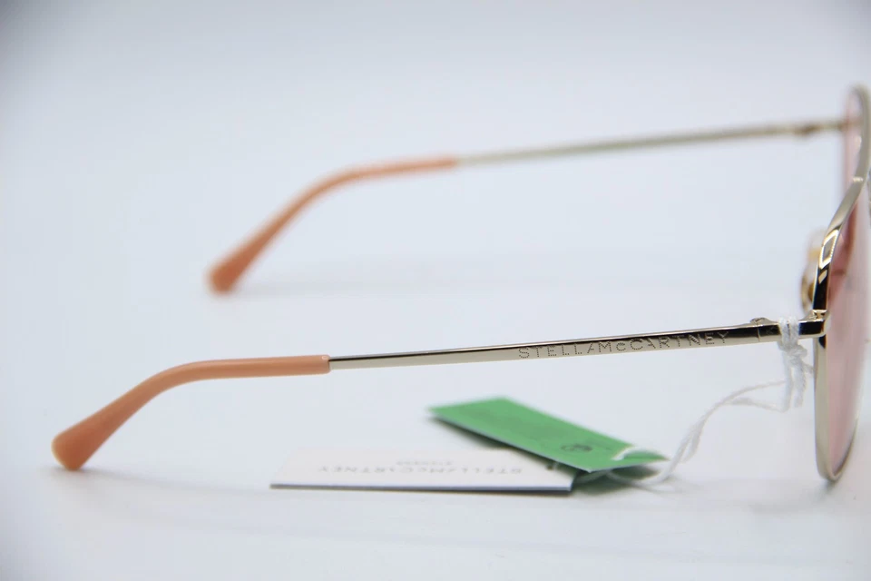 NUEVAS GAFAS DE SOL STELLA MCCARTNEY SC 40038U 32U MARCO AUTÉNTICO DORADO 58-15 Foto 4 de 4