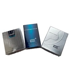 Mens Perfume Miniatures Mens Fragrance Dunhill -Mont Blanc Travel Set Xmas Gift 