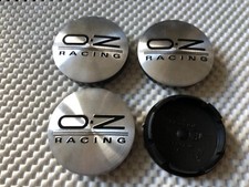 4x Wheel Center Caps 56mm OZ O.Z Wheel Cap Centre Emblem Silver / Black