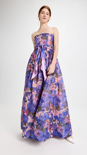 ZIMMERMANN High Tide floral-print strapless dress size 0 - Picture 2 of 8