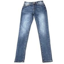 KanCan Jeans Womens 25 Blue Denim Whisker Medium Wash Cotton Stretch KC11214CHD