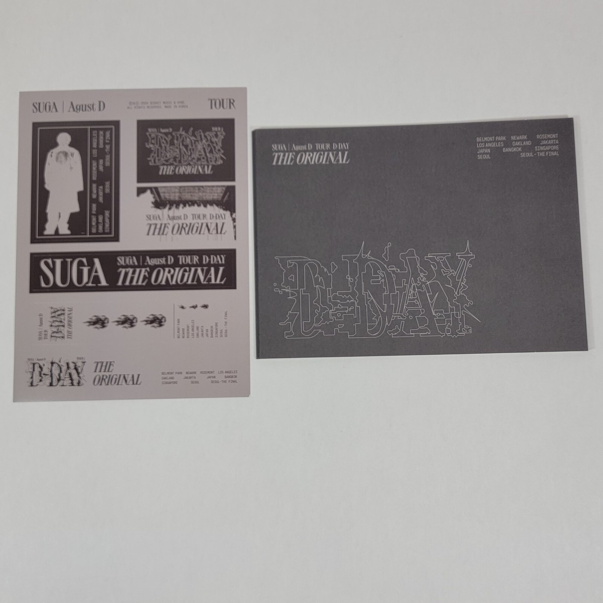 NEW BTS SUGA Agust D The Original D-Day Tour POSTCARD