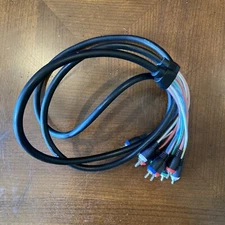 STEREN 6 ft 5-RCA COMPOSITE VIDEO / AUDIO CABLE 257-606BK Working Condition 