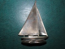 5" CAST METAL SAILBOAT MCM SILVER TONE