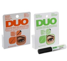 DUO BRUSH ON STRIPLASH ADHESIVE FALSE LASH STRONG GLUE CLEAR/DARK 5G.