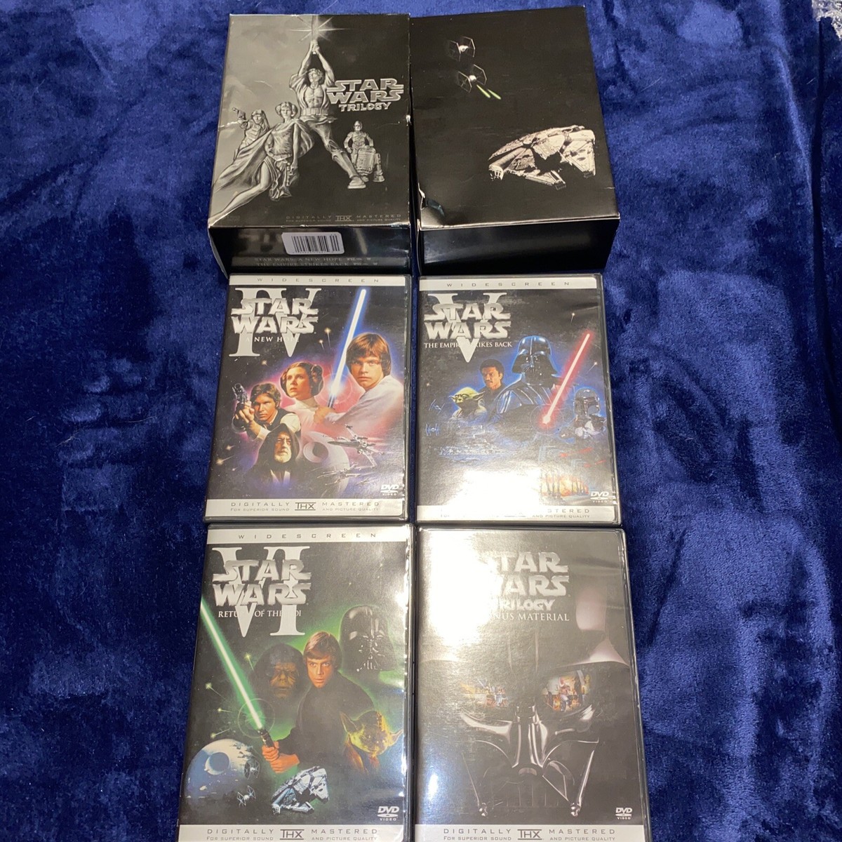 STAR WARS ORIGINAL TRILOGY (2004, FULL SCREEN, EPISODES 4-6, DVD