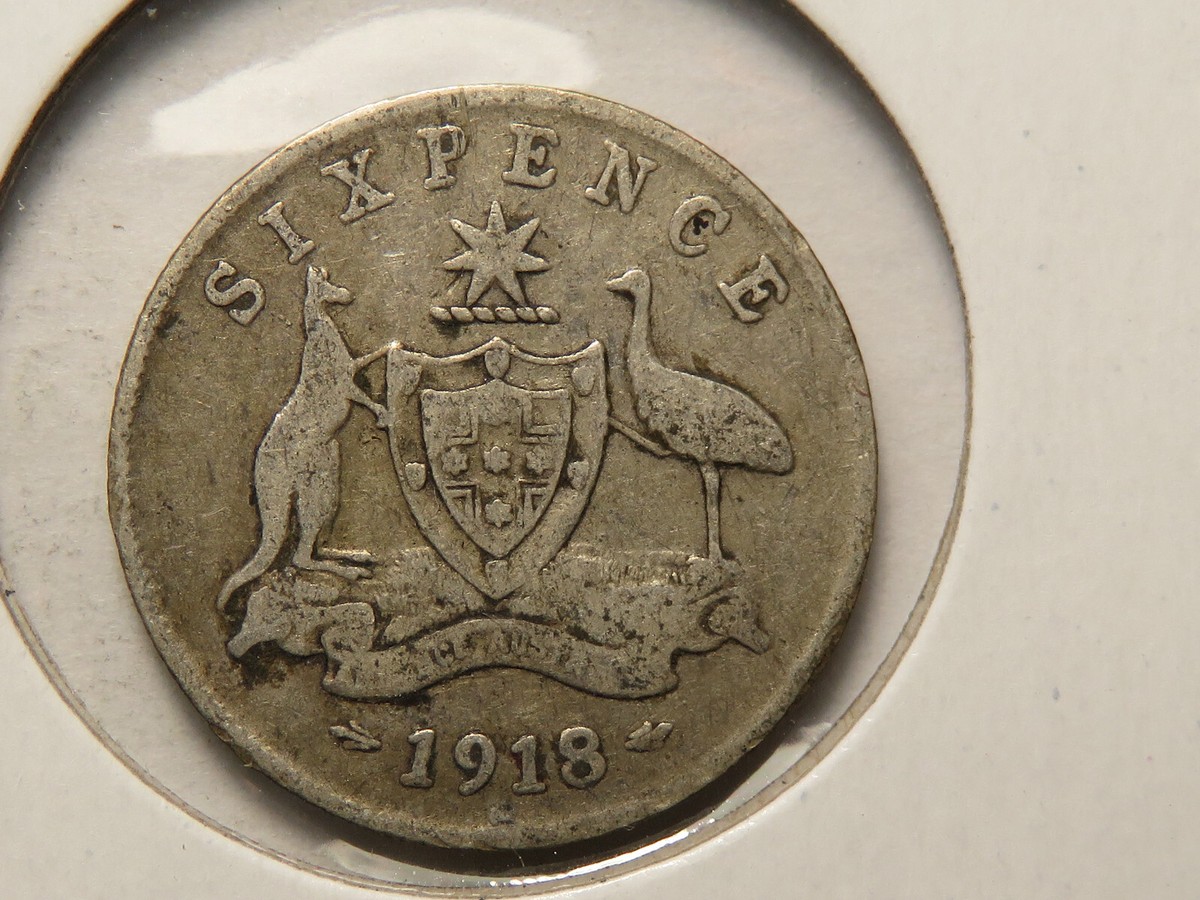 1918 Australia Sixpence, VG | eBay