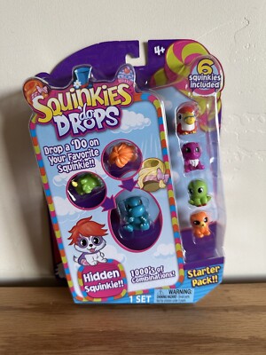 Squinkies Do Drops Season 1 2016 Starter Pack With Henrietta Hippo (Blue)