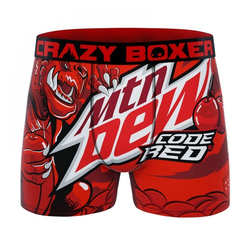Slip boxer rosso Crazy Boxers Mountain Dew Code rosso
