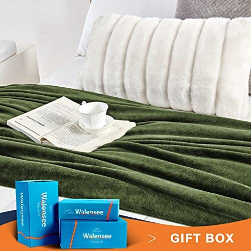 Fleece Blanket Plush Throw Fuzzy Lightweight (King Size 108x90 108"x90