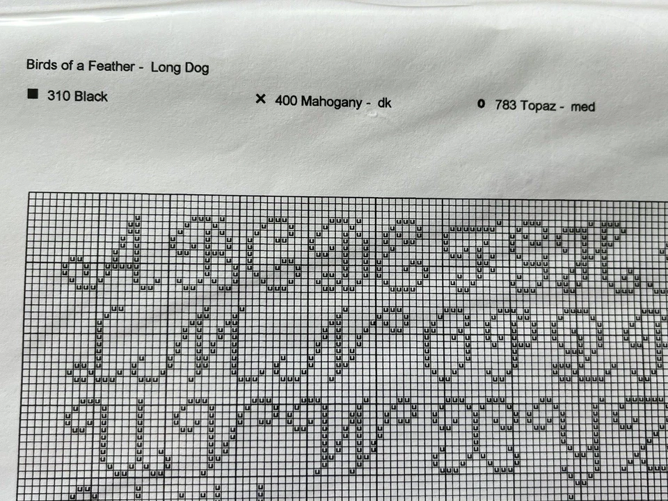 Long Dog Samplers BIRDS OF a FEATHER Cross Stitch Chart Birds Tree Peacock Urns - Image 4 of 4