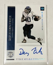 2021 Encased Dez Fitzpatrick 1/1 Rookie Notable Signatures RC On Card Autograph