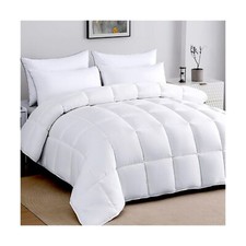 Soft Oversized King Comforter 120"x120"-Lightweight Down Alternative Californ...