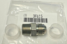 Hydraulic Hose Adapter 3/4" x 3/4" Size, M x M, NPTF x JIC, Rigid, Straight