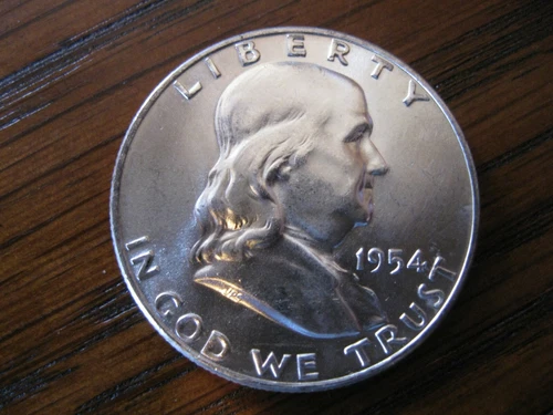 1954 S Franklin Half Dollar Gem BU+!
