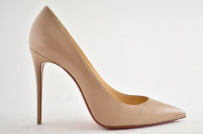 Christian Louboutin Kate 100 Nude Nappa Leather Pointed Classic