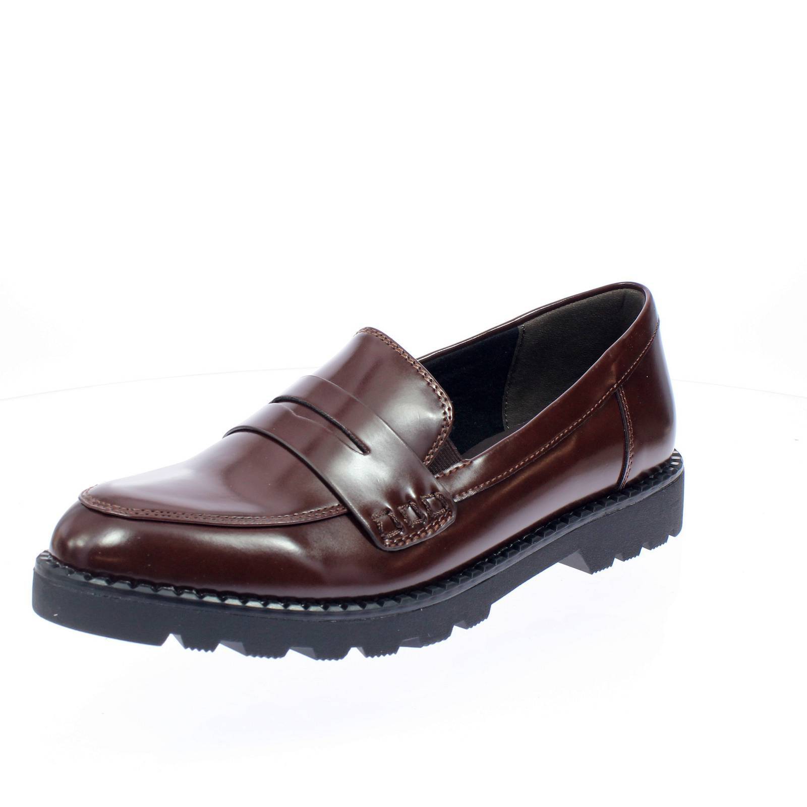 Тамарис Мокассини из синтетической кожи в стиле Каррармато Марроне - Талья 37 232 см 15390₽