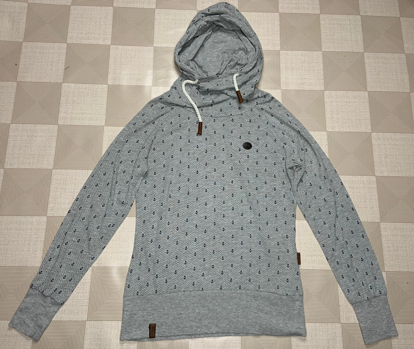 Naketano Women Gray Anchor Theme Hoodie Lightweight Size L
Opens in a new window or tab