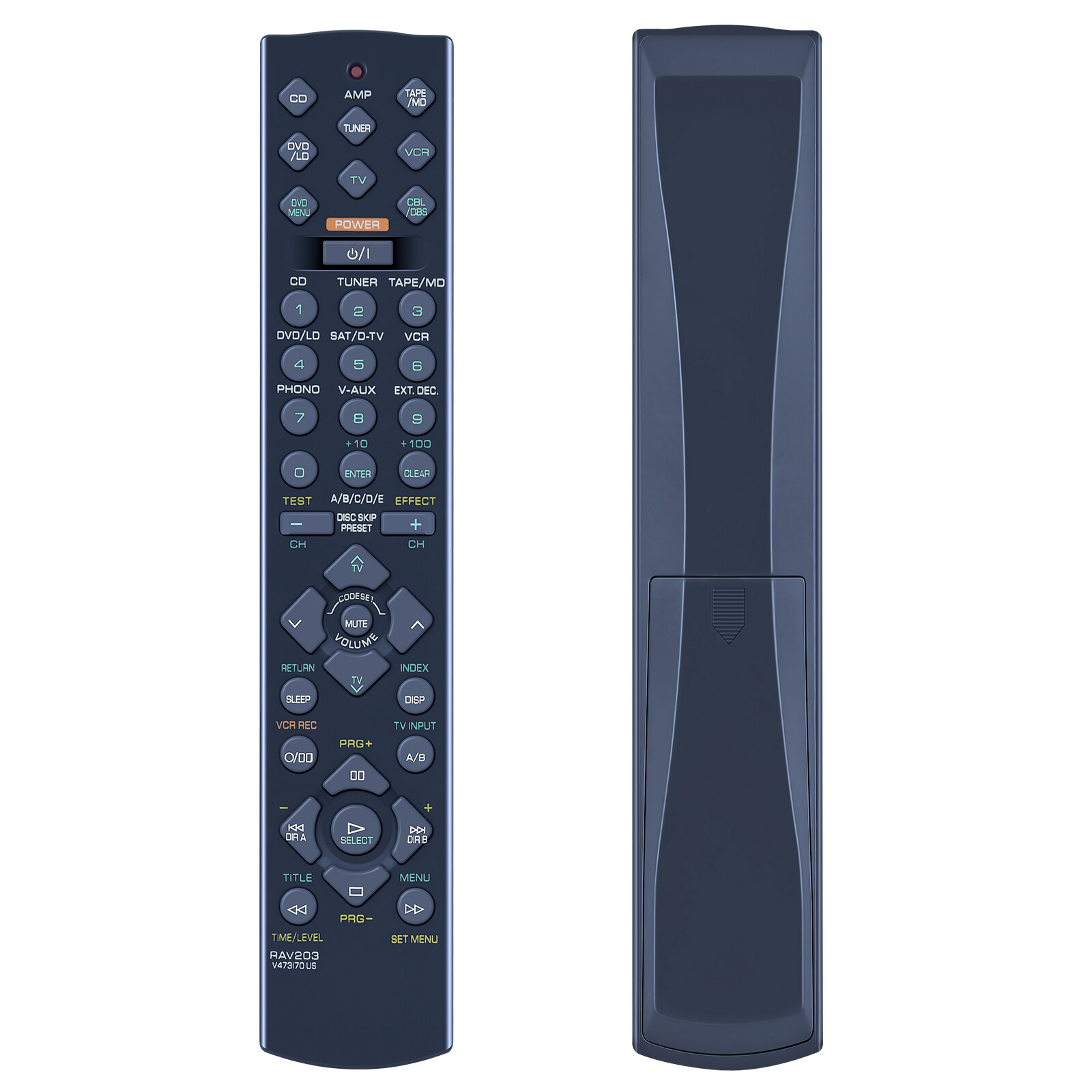 Replacement Remote Control For Yamaha Receivers - RAV206 Compatible With HTR-5440/5450