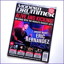 MODERN DRUMMER - Oct  2018 - ERIC HERNANDEZ - Bruno Mars + Slayer Tour Photos
