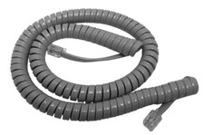 NEW Nortel 12 Foot Handset Receiver Curly Coil Cord Norstar Meridian Phone Gray
