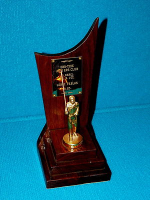 Vintage! 1957 FISHING TROPHY for PICKEREL @ Ebb-Tide ANGLERS CLUB