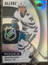 Danil Gushchin   Rookie   2023-24 upper deck Allure Hockey Black Rainbow #108