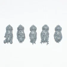 Warhammer Dwarfen Mountain Holds Dwarf Ironbreakers Heads A x 5 [Bits]