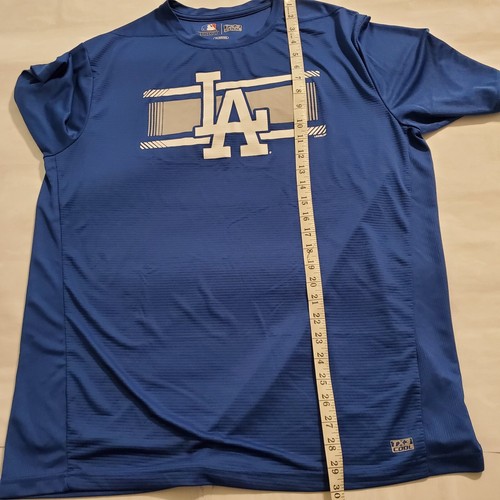 MLB Genuine Merchandise LA Dodgers Shirt Mens XL Blue TX3 Cool Polyester Tee - Picture 10 of 12