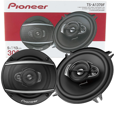 Pair Pioneer TS-A1370F 150 Watts 3-Way Coaxial Car Audio