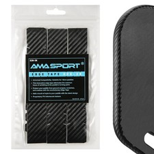 Pickleball Paddle Edge Guard Tape 3K Texture Black Protection for 16mm Edge