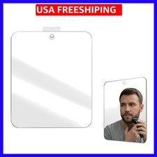 Fogless Shower Mirror for Shaving, Hanging Anti-Fog Bathroom Grooming Mirror,...