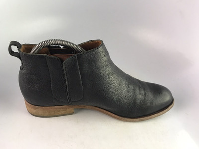 Kork-Ease Velma Black Leather Ankle Chelsea Boot Pull ON Women's - Main Image