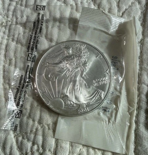 2001 American Silver Eagle 1 Oz BU Uncirculated Coin