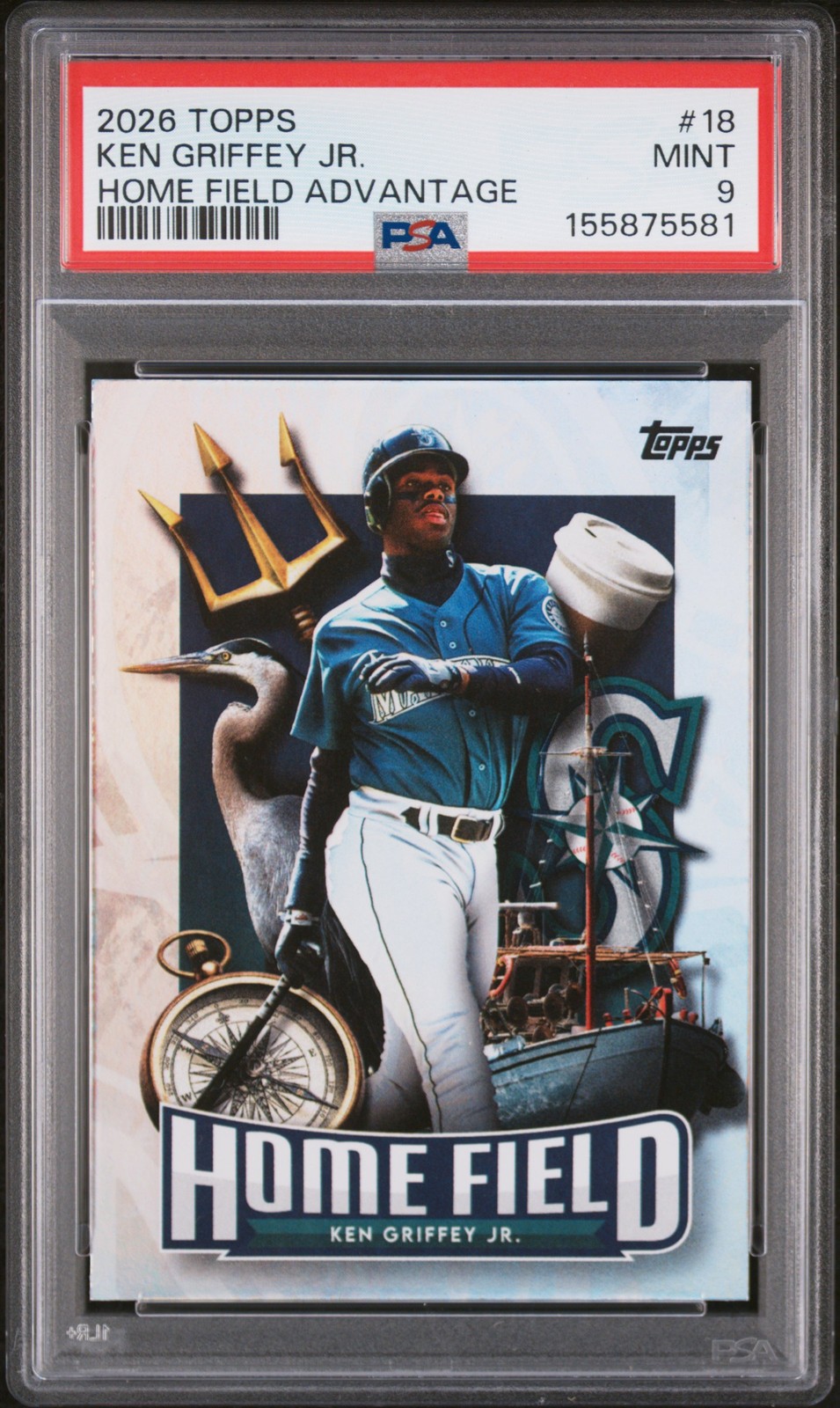 2026 TOPPS HOME FIELD ADVANTAGE #18 KEN GRIFFEY JR. PSA 9