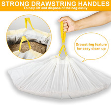 60 Count Cat Litter Pan Liners - Super Thick, Heavy Duty 29.6"X12.6" Cat Litt...