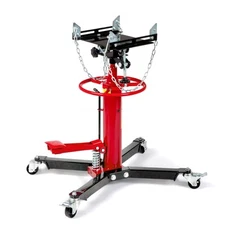 1100LBS 2 Stage Hydraulic Transmission Jack w/360°Swivel Wheel Lift Hoist Red
