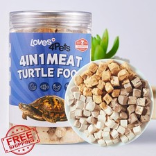 Loves4Pets Freeze-Dried Turtle Food 4in1 Chicken Duck Salmon Beef